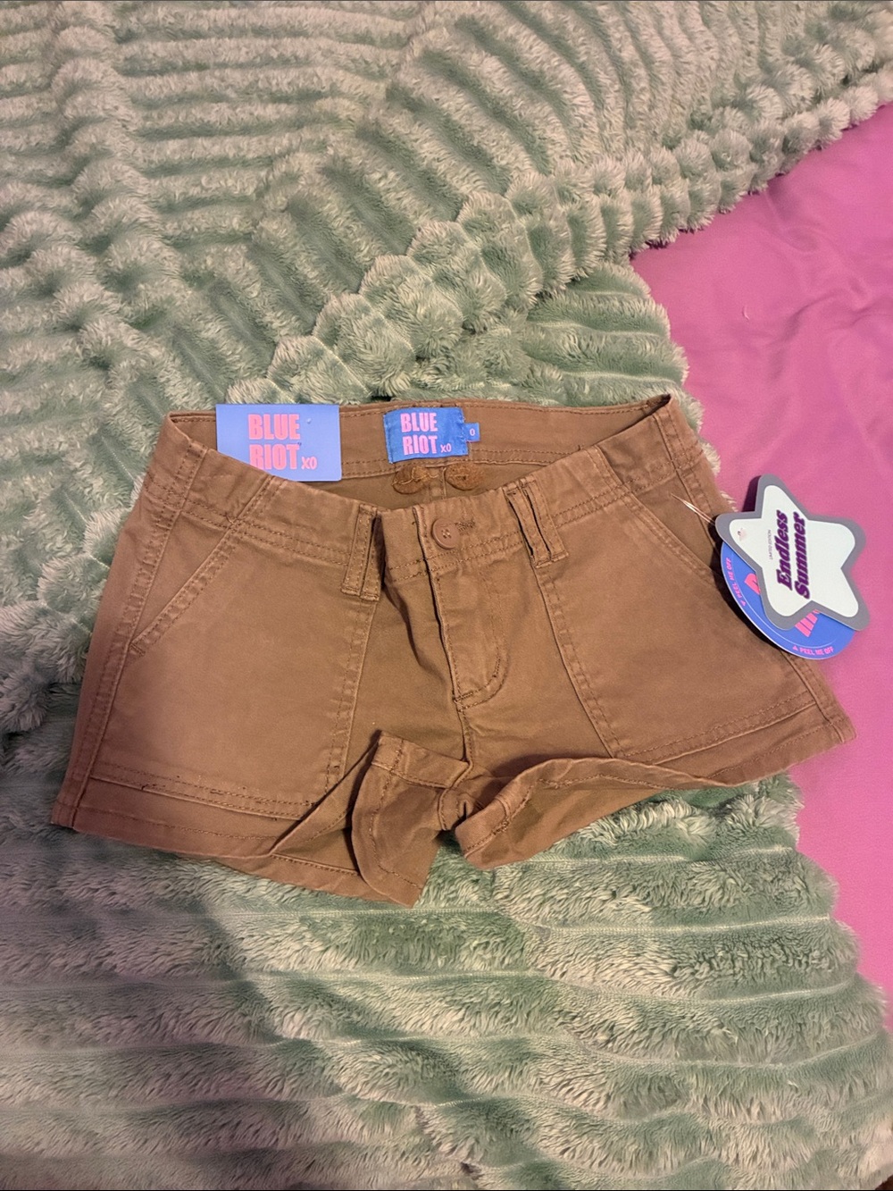 Women's Brown Utility Shorts